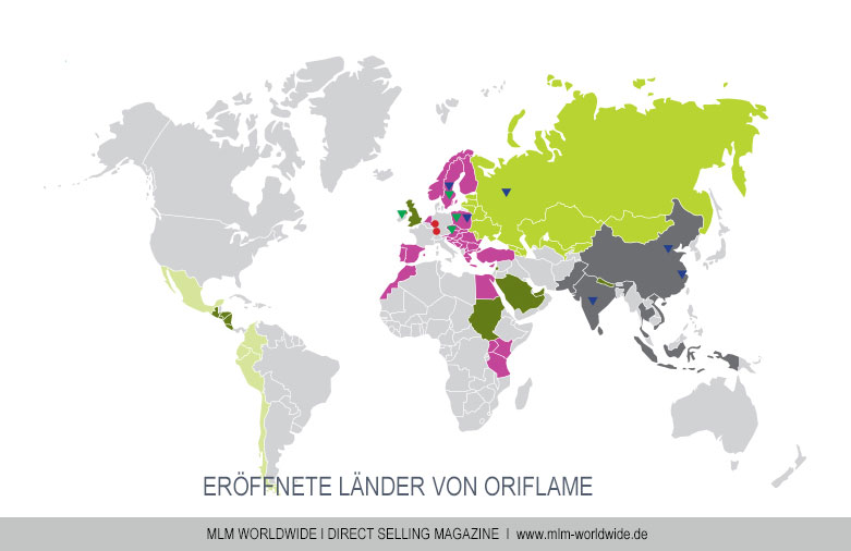 Alle Länder von Oriflame